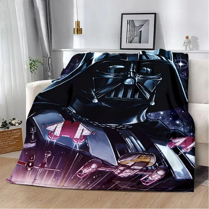 Cartoon W-Wars Anime S-Star Printed Blanket Picnic Blankets Warm Blanket Soft and Comfortable Blanket Home Travel Birthday Gi@0￥