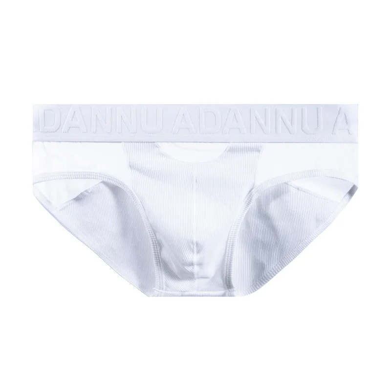 Men's Quick Dry Underwear Cotton Briefs Transparent Waistband Three Piece Patchwork Design Breathable Sexy Hot Sale AD7311