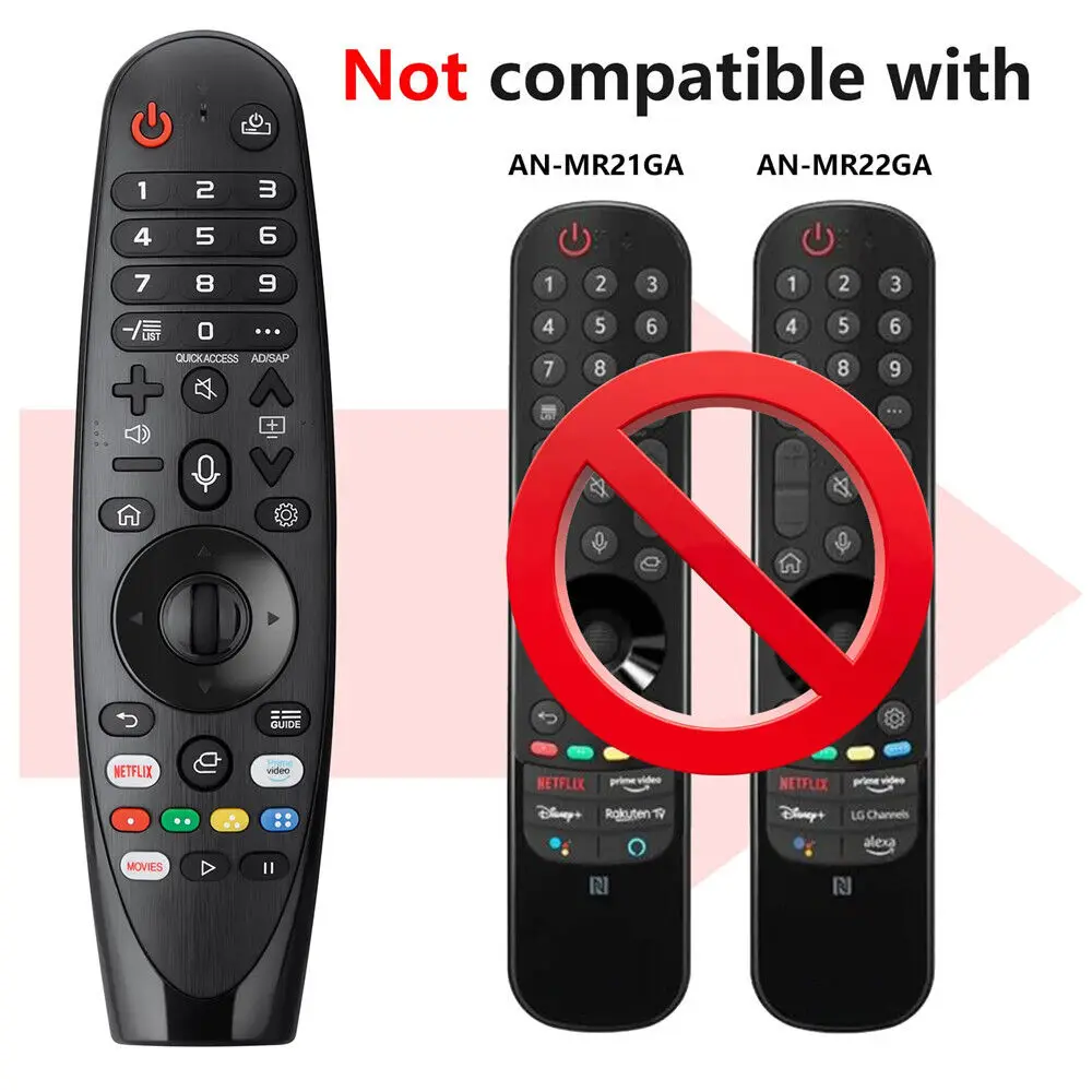 Replacement Magic Remote Control with Pointer Voice Function for LG Smart TV UHD OLED QNED TVs Compatible Netflix Hot Key