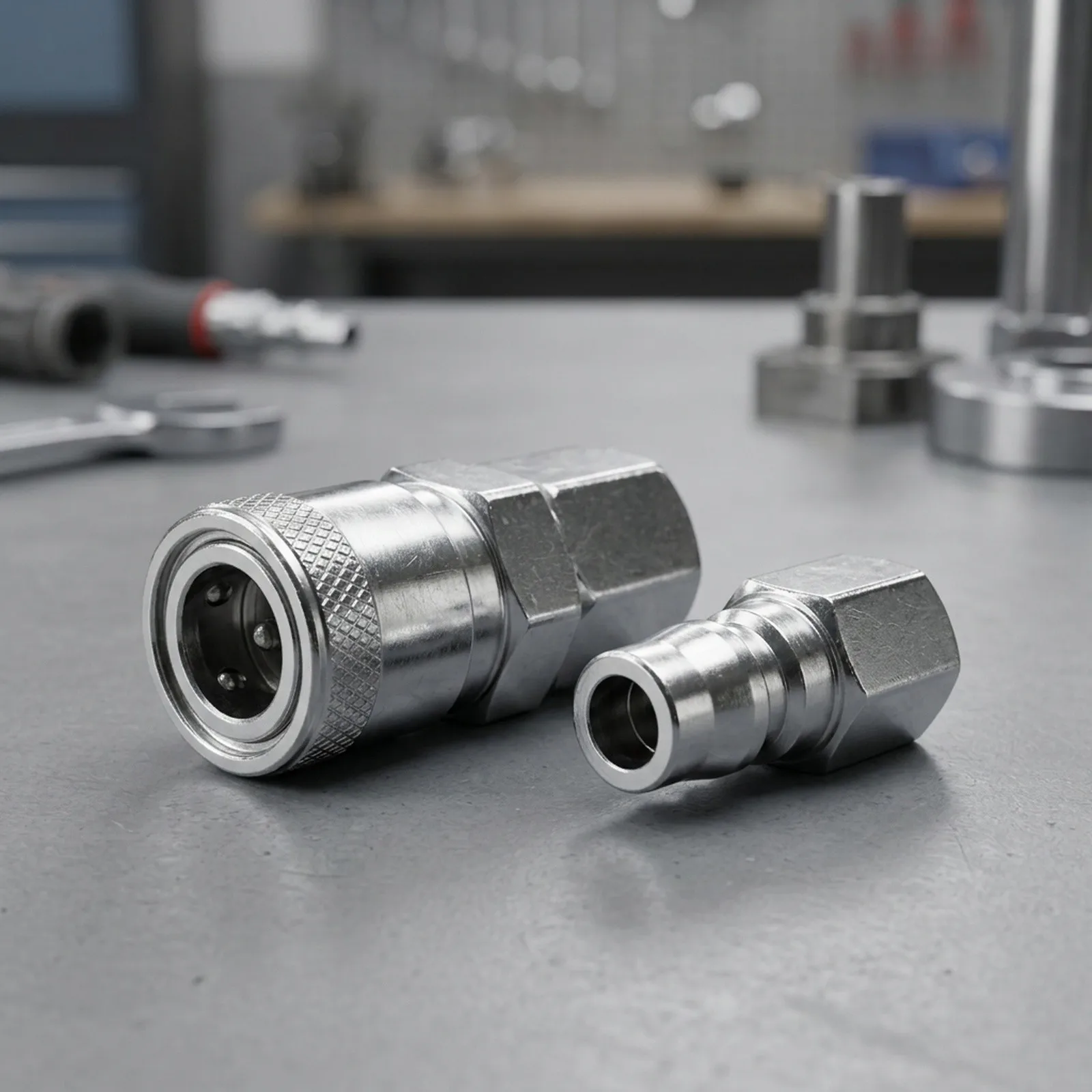 Loaded for Quick Release Couplings for 8mm Lines Strong Steel Connectors with Zinc Plated Finish for Enhanced Durability