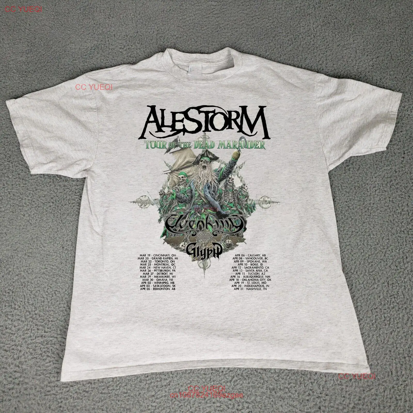 Футболка Alestorm US Tour Band, подарок для фанатов от S до 5XL, весна 2024
