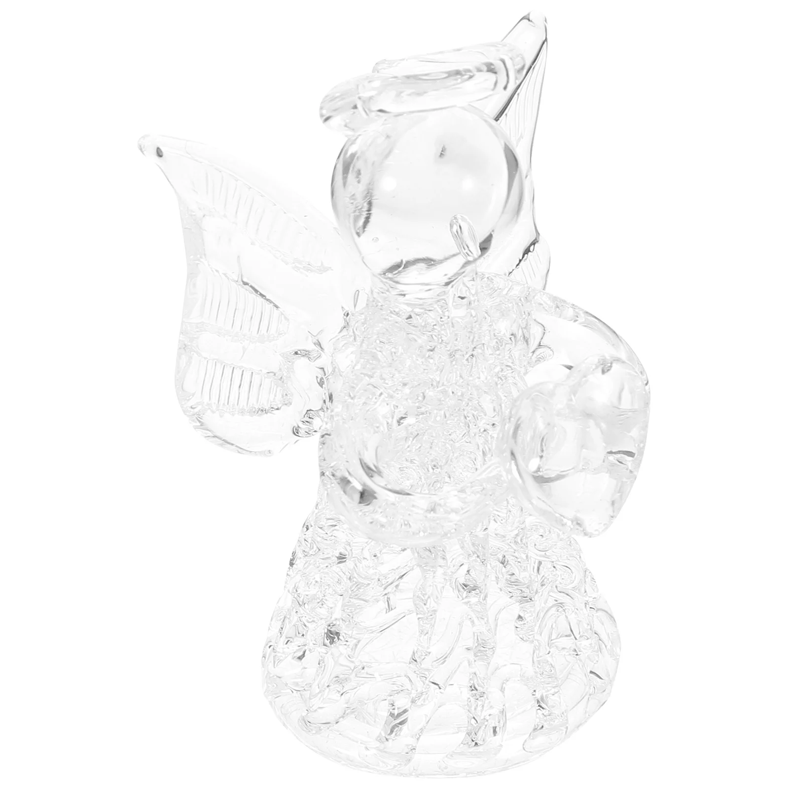 

1Pcs Blessing Angel Wind Chime Transparent Glass Angel Pendant for Wedding Party Home Decor Hanging Ornament Craft