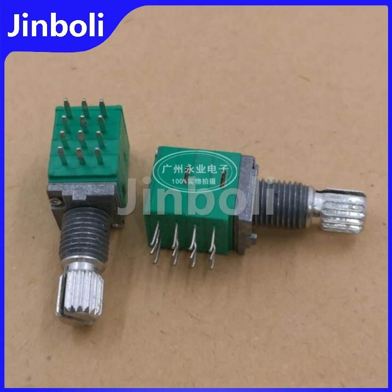 2PCS RK097 Type 4 Link 4 Channel Rotary Potentiometer 12Pins B50K B503 Amplifier Volume Audio Adjustment Potentiometer