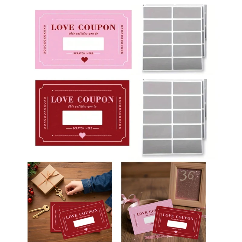Rubbelbare Liebesgutscheine, Karten zum Selbermachen, Valentinstag, Datum, Nacht, Ideen, Hochzeitstag, Grußkarten, romantische Liebesinladung
