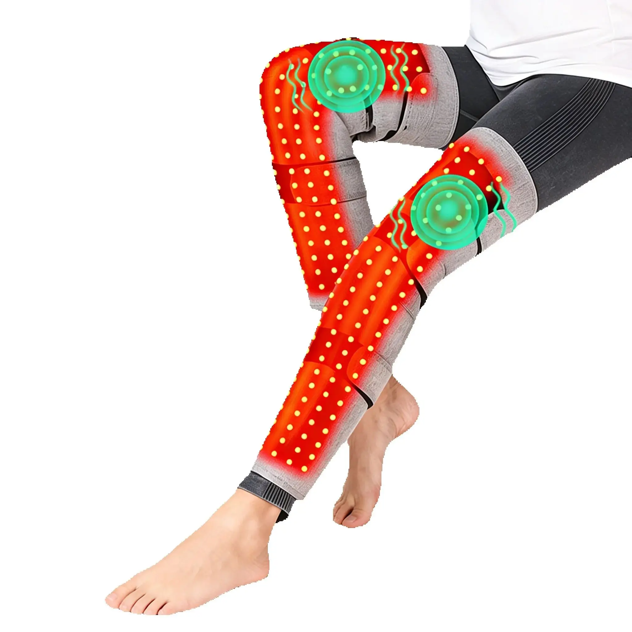 

Red Light Therapy Heating Leg Support Brace for Knee Arthritis Relief Heating Knee Brace for Cold-Induced Leg Pain Relief Warmth