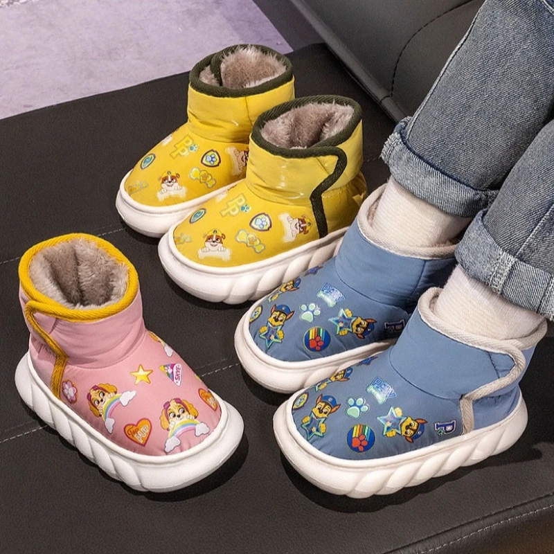 Autumn Winter Baby Boys Girls Snow Boots Children Outdoor Plush Shoes Anti-Slippery Infant Casual Shoes Waterproof Kids Boots