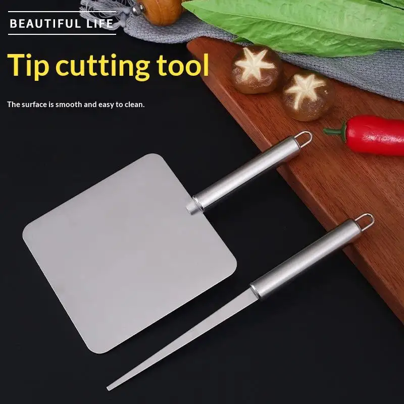 Noodle Maker Tool Set 2 PCS Stainless Steel Smooth Surface Easy Clean Durable for Restaurant Home Pasta Making