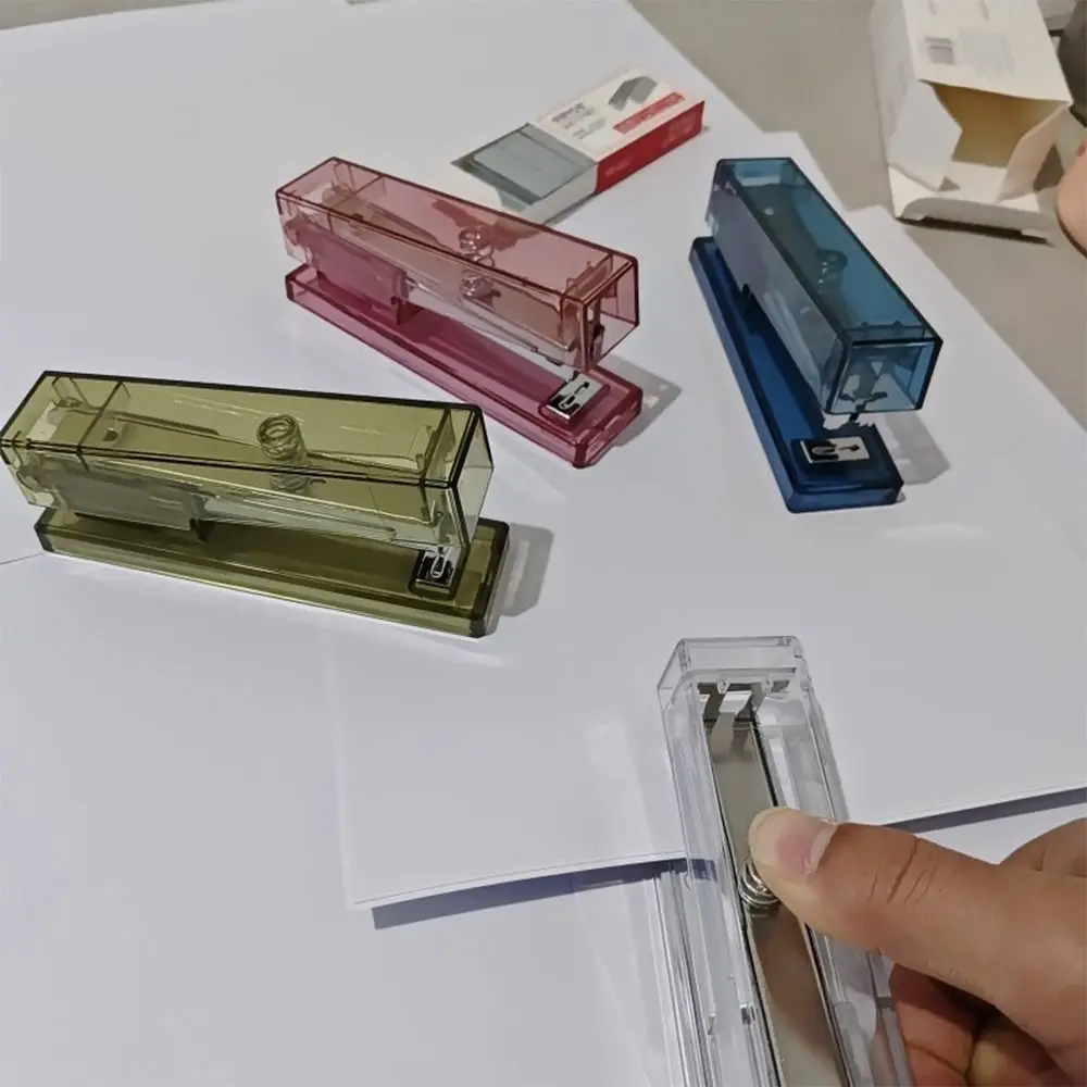 Use 24/6 26/6 Staples Stapler Transparent Effortless Long Stapler Large Size Labor-saving Stapling Machine Office School