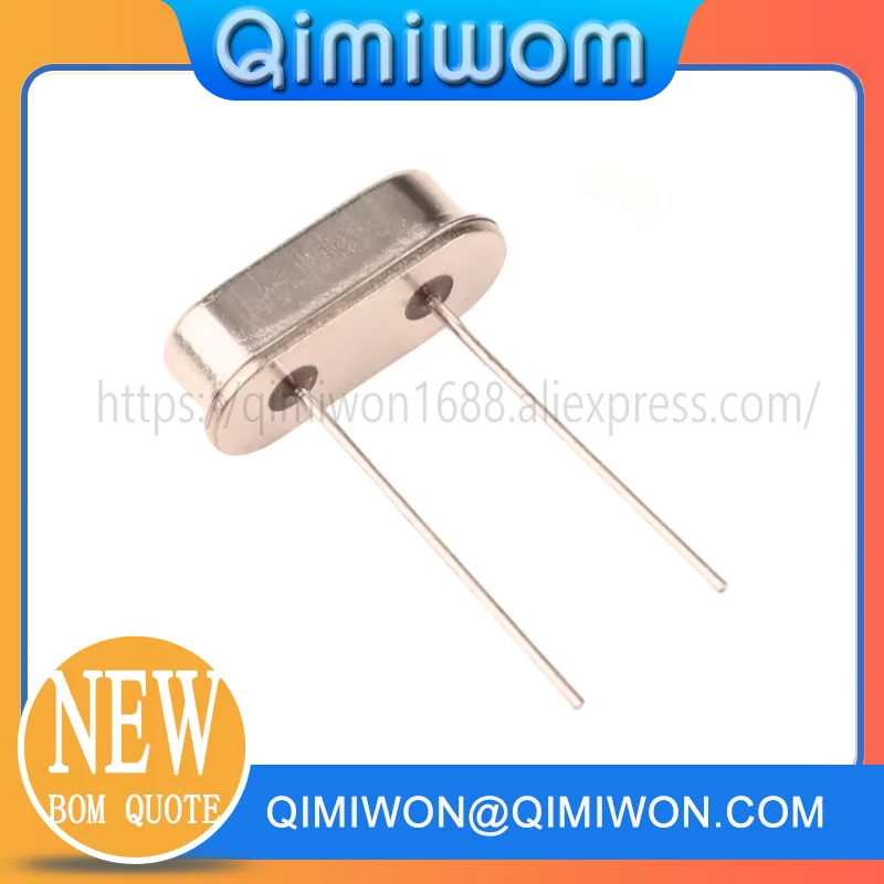 10-50PCS/LOT Quartz crystal oscillator directly inserted 2-pin HC-49S passive crystal 12MHZ 11.0592M 4M8M10M16M 3.579545MHZ