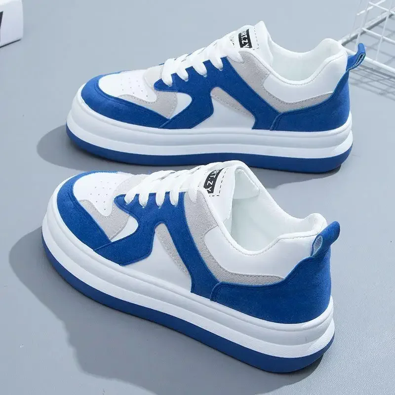 الكورية نمط المرأة أحذية رياضية 2025 جديد ربيع الخريف تنوعا سميكة القاع أحذية رياضية طالب عادية العصرية Ins الشقق #4