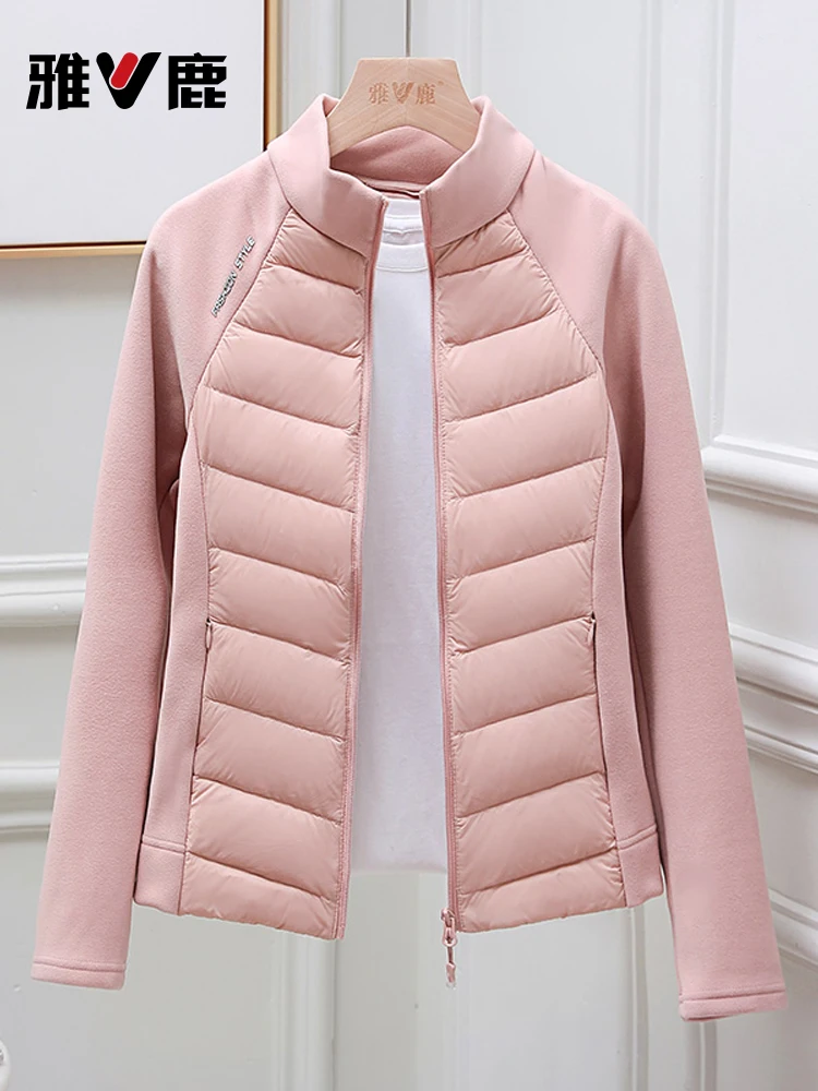 

Yaloo Spring New Lightweight down Jaet Women Outdoor Sports Fitn Yoga Thin Climbing Jaet Faionable Korean Sle Slim...