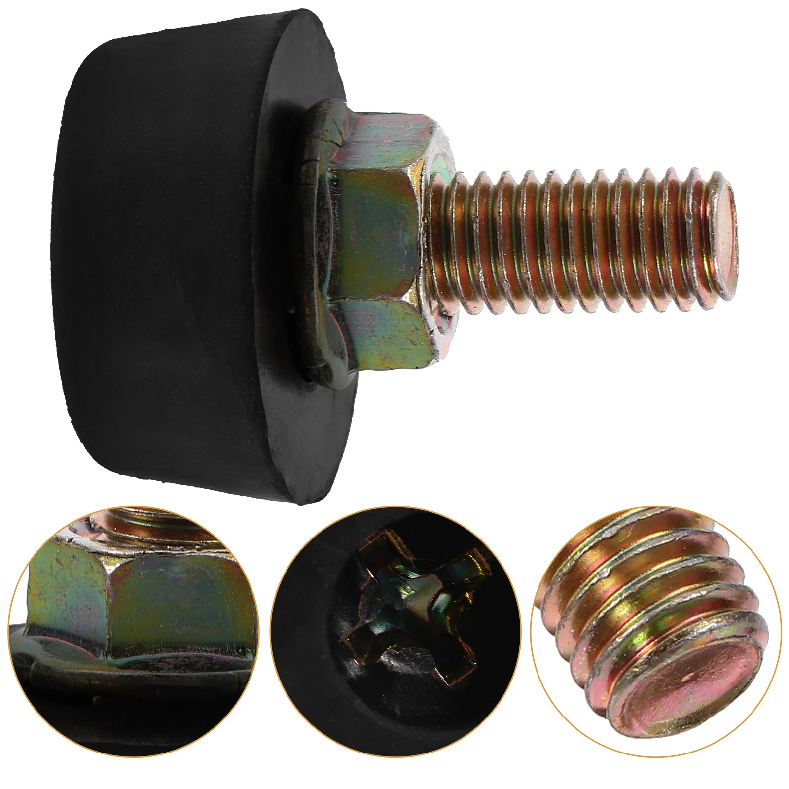 

1 Pair Hood Pin Adjusters Engine Bonnet Bumper Stop Automotive Locking Mechanism Car Hood Stopper Iron Made Durable Tool Parts