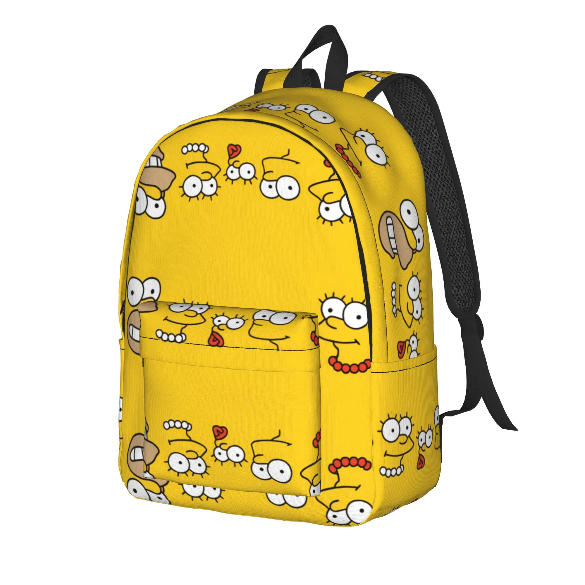 S-Simpsons Family Faces Funny Style Backpack  Elegant Backpacks Boy Girl Sport Large School Bags High Quality Rucksack