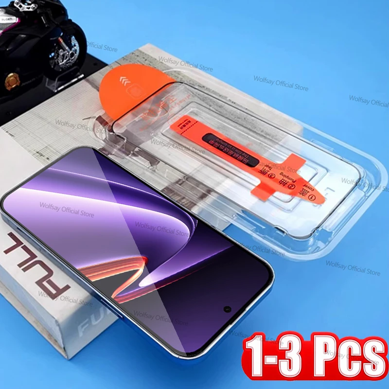 

3/2/1PCS Easy Install Glass For OnePlus ACE 6 Ultra Screen Protector OnePlus ACE 6 Ultra Tempered Glass For OnePlus ACE 6 Ultra