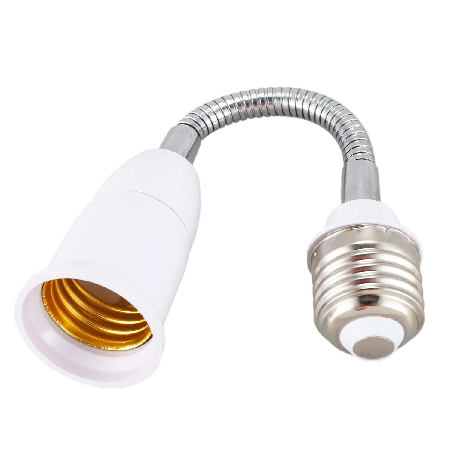 Light Lamp Bulb Flexible Extension Converter E26 Socket 18cm Long