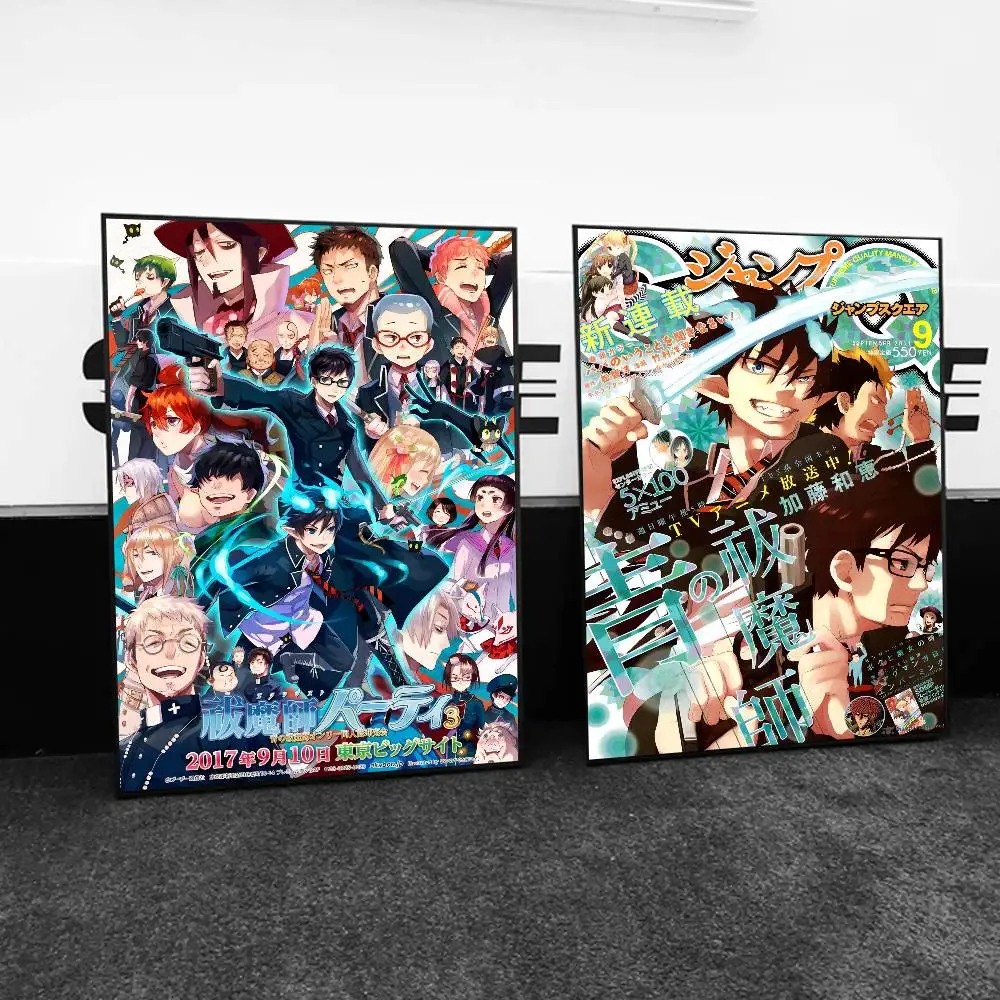 1 قطعة Ao الأزرق طارد الأرواح الشريرة المشارك طباعة لغرفة النوم غرفة المعيشة ديكور المنزل اللوحة جدار الفن HD صورة جدارية #4