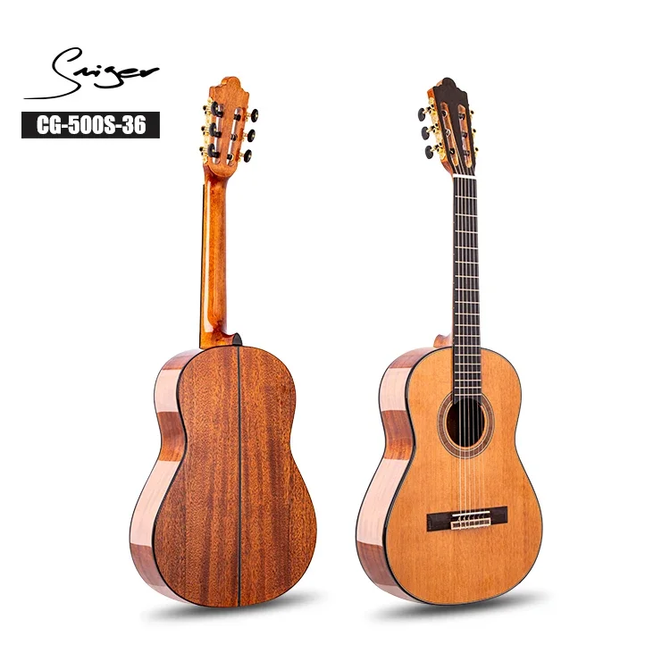 Sale Guitarra 3/4 Portable Size 36  Solid Top Ceda Classical Guitar Professional