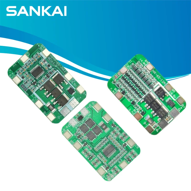 DIY-Kit Elektronik 6S 15A 24V PCB BMS Schutzplatine 22,2V/25,2V 18650/2700 Li-Ionen Lithium-Ionen-Batterie Balancier-Schutz