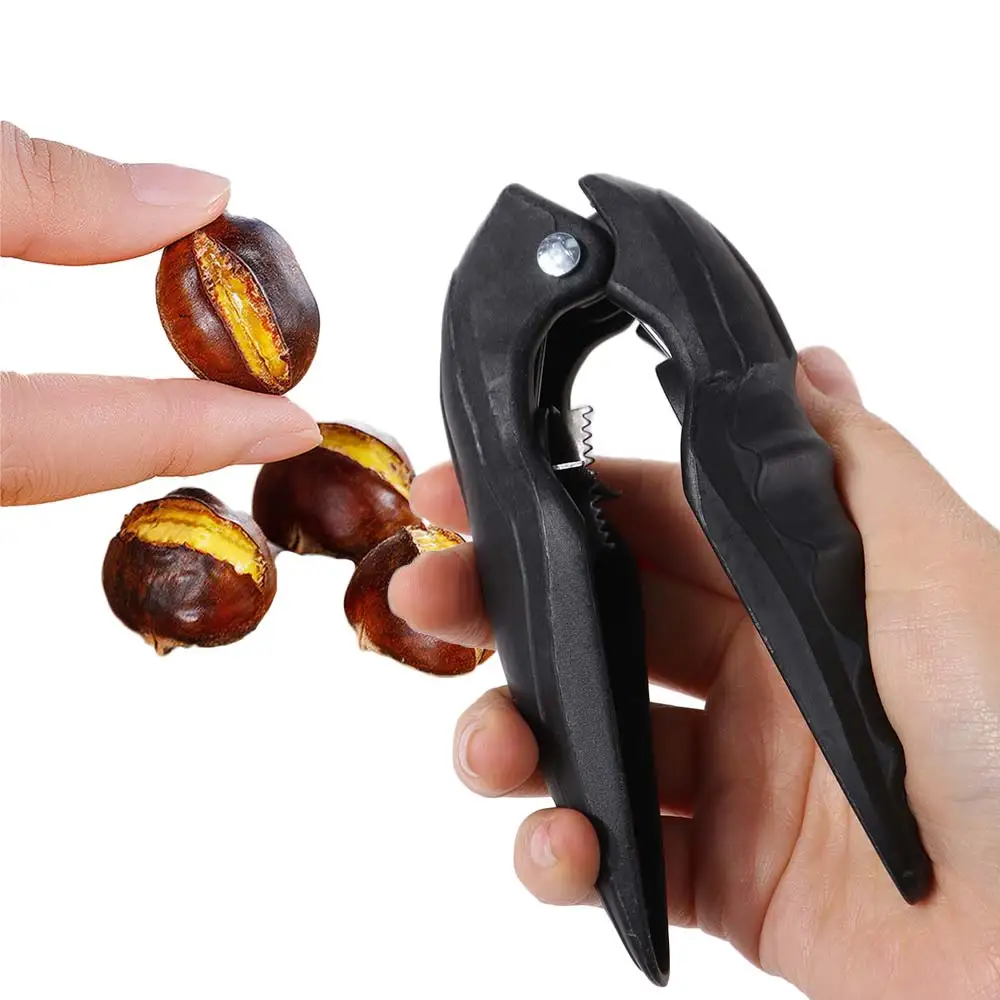 Cross Design Chestnut Clip Non-slip Sharp Walnut Opener Effort-saving Highly Efficient Chestnut Sheller Snack Stall