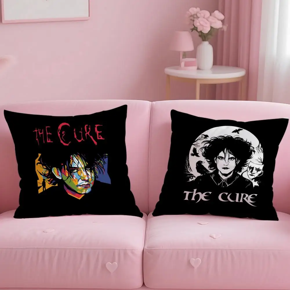 classic band The Cure Cushion Cover Soft & Easy-Wash Pillow Case – Versatile for Couch, Bed, Travel and Office