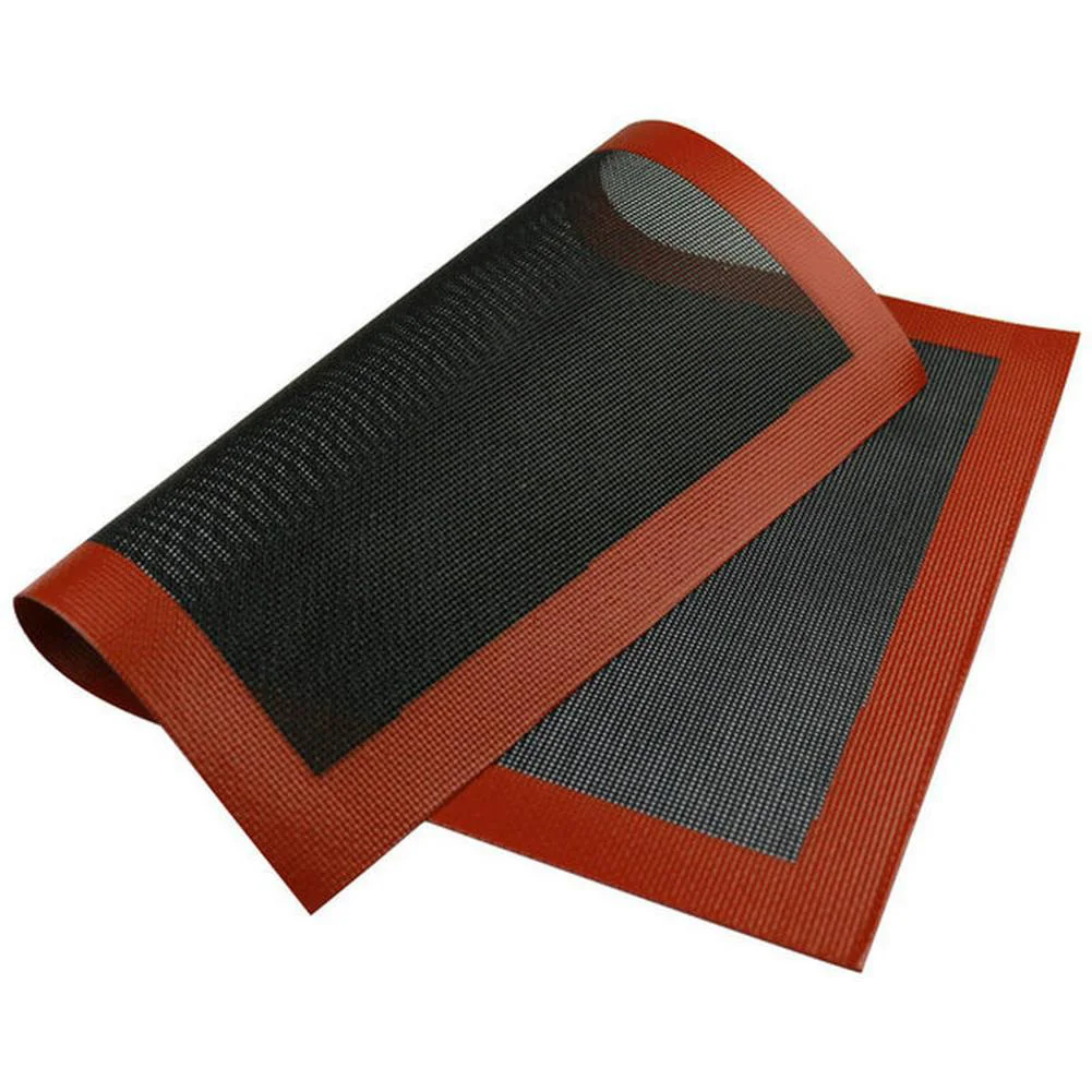 Bread Baking Pad Oven Liner Mat Perforated Steaming Mesh Microperforated Fiberglass Non Stick Mat For Baking Cooking Pastry