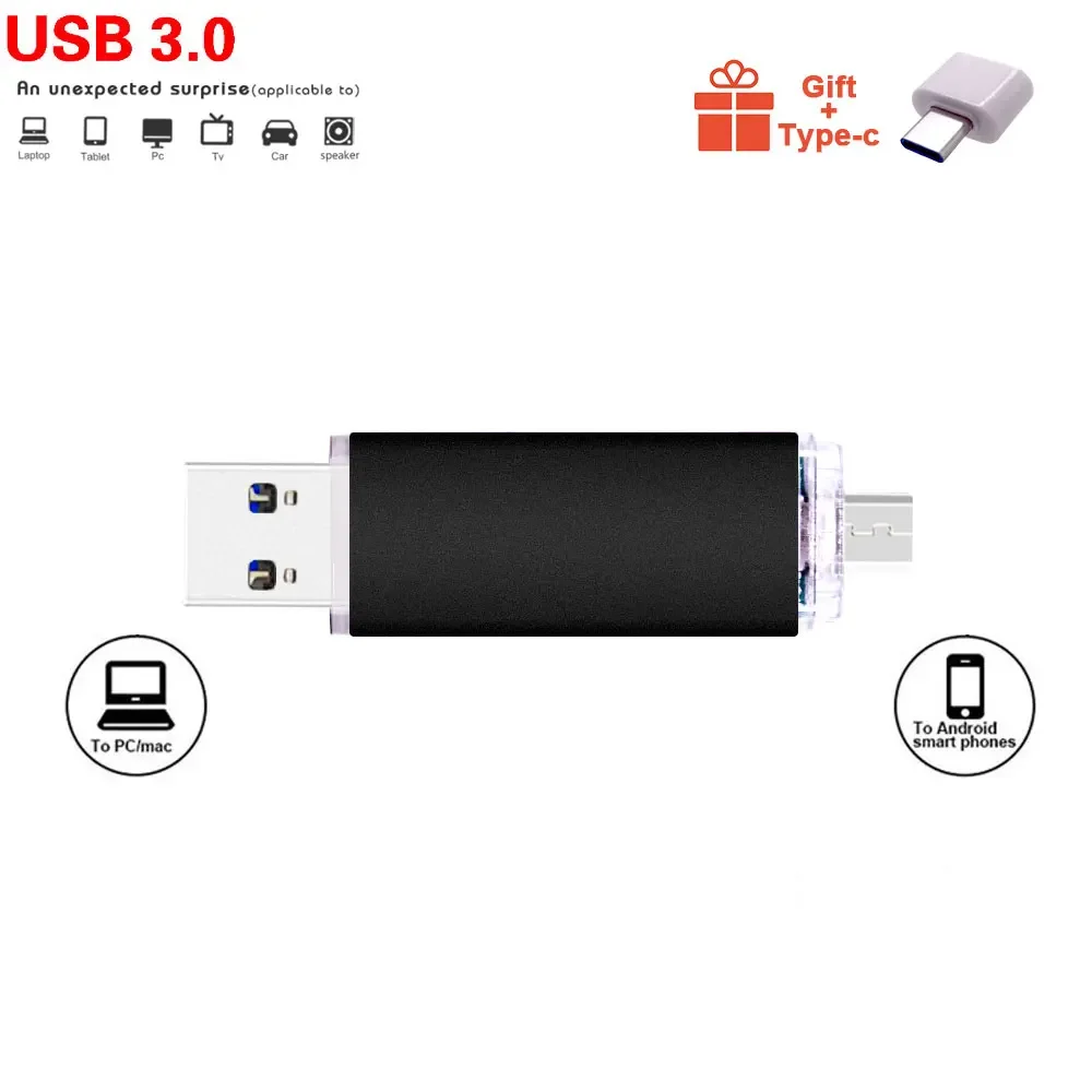 Ponad 1 szt. Bezpłatne logo) Pamięć flash USB Metalowy pendrive 128 GB Pamięć USB 3. 0 Pendrive 64 GB 128 GB 256 GB dla telefonu/komputera z