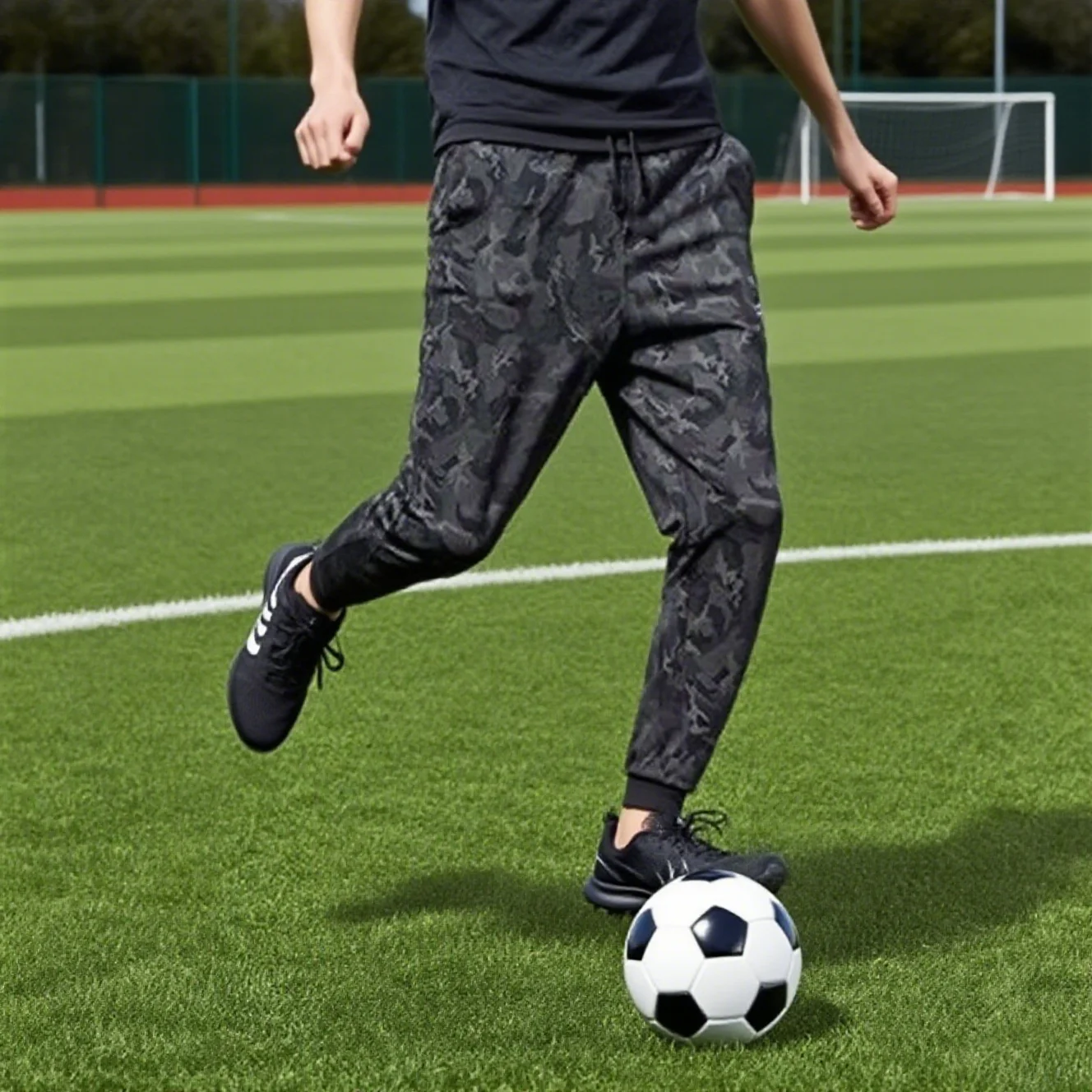 

Summer men's ice silk quick drying casual pants slim fit ice silk sports pants suitable for both sports and leisure