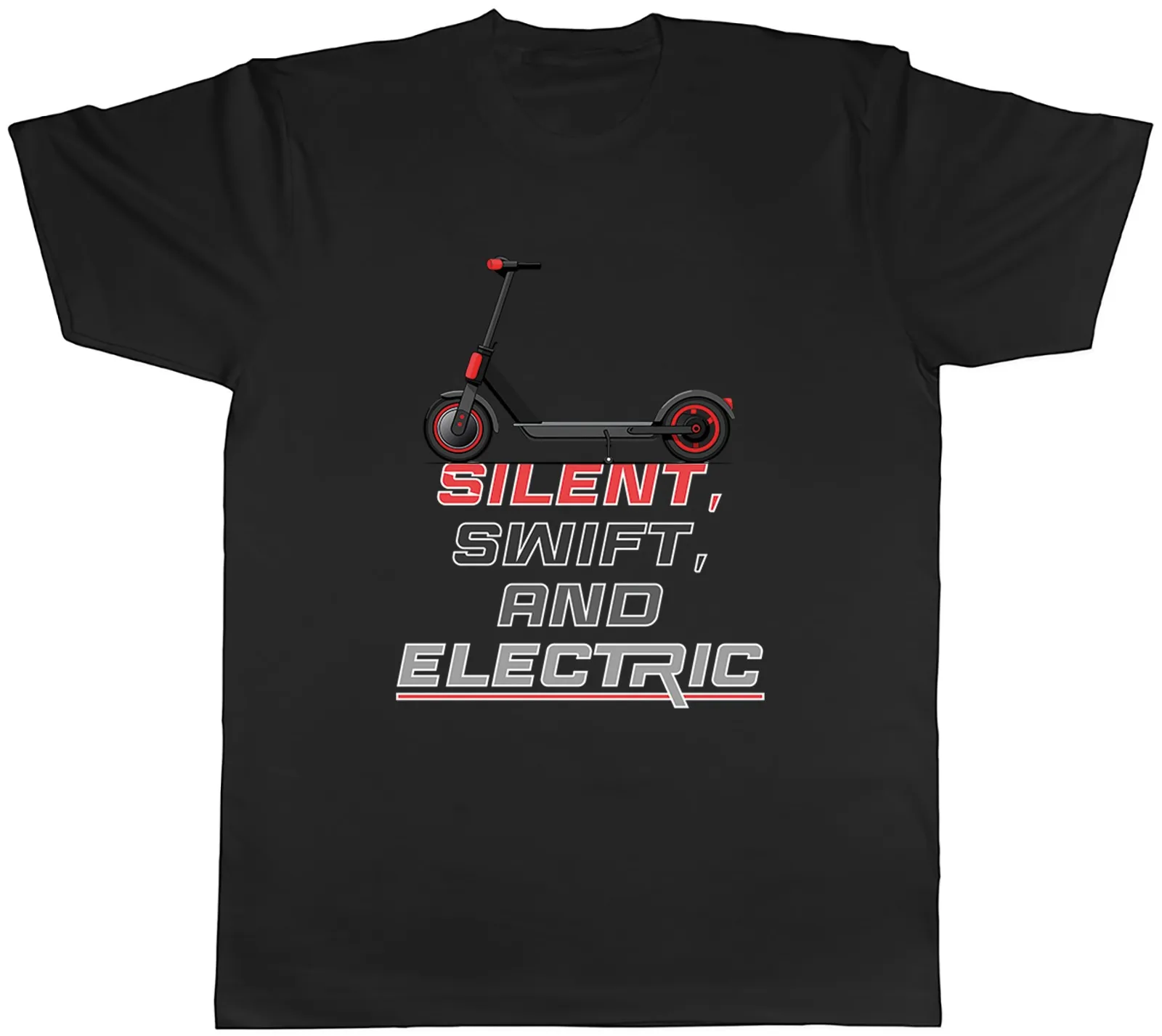 Silent Swift and Electric E-Scooter Mens T-Shirt Tee Gift Top
