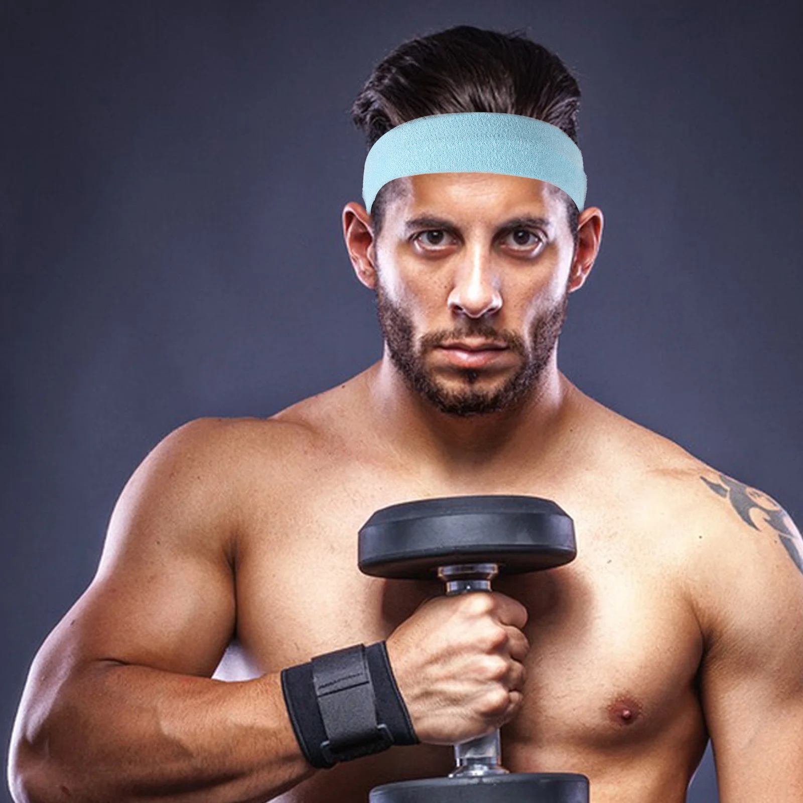 

3Pcs Sports Sweatbands Breathable Headbands for Women Men Anti-Slip Moisture Wicking Gym Yoga Fitness Basketball Headband