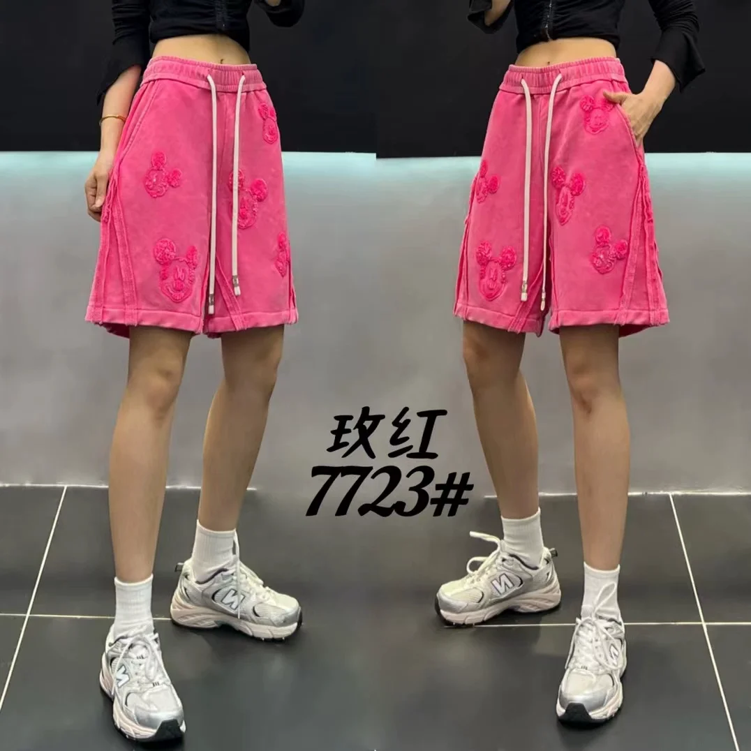 

2025 New American High Street Tide Brand Loose Retro Washed Old Five-point Pants Men's and Women's Versatile Casual Sweatpants