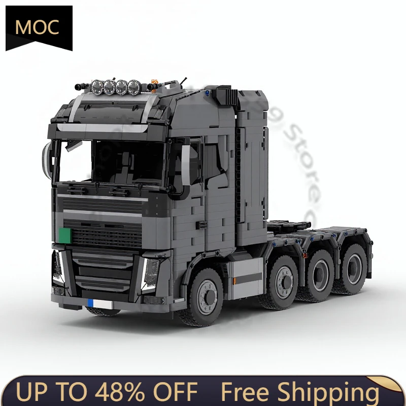 

3259 деталей: Скоростной спортивный автомобиль FH16_8x6, тяжелый грузовик-тягач, модульная модель MOC, конструктор для самостоятельной сборки, игрушка для мальчиков, подарок на Рождество