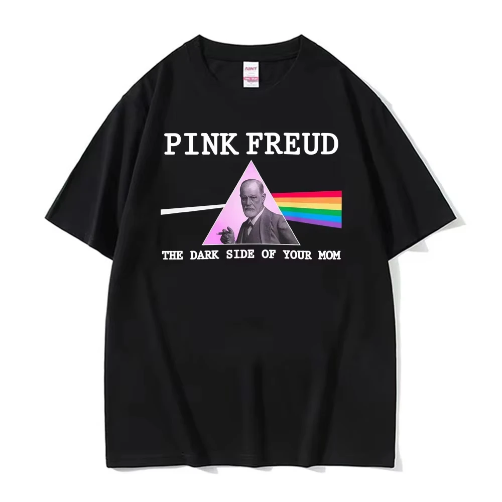 Funny Psychology Rock-Themed Freud Parody Printed Unisex Casual Cotton Short Sleeve Women And Mne T-Shirt
