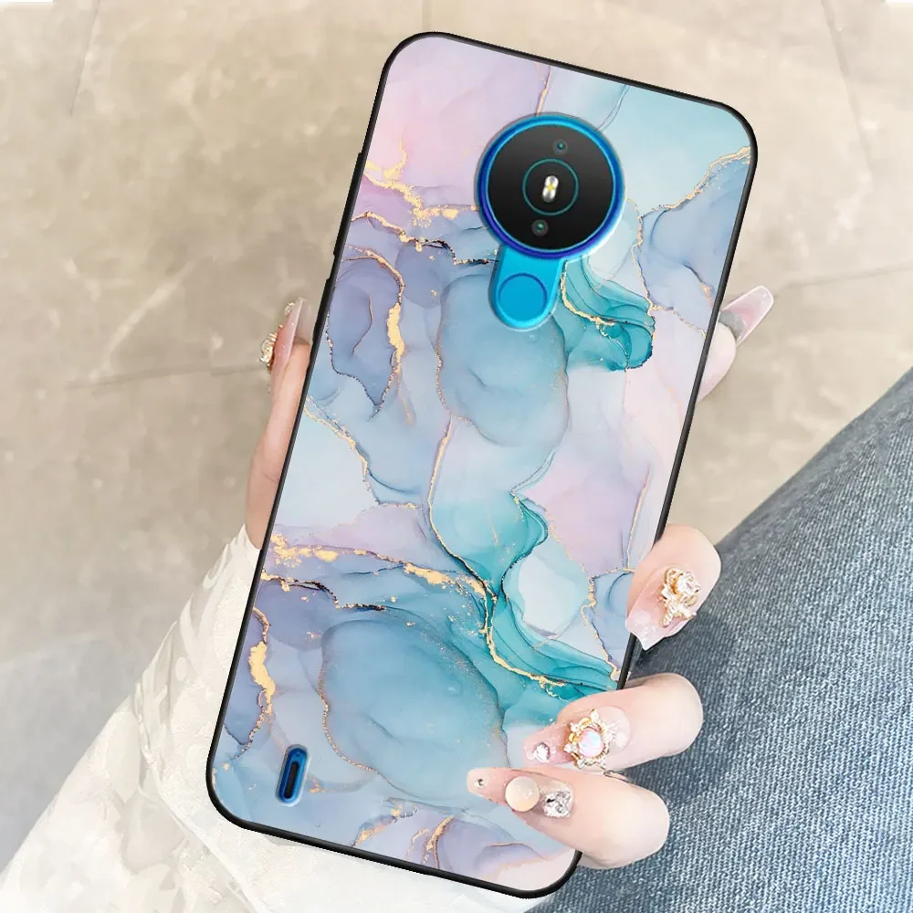 Case For Nokia 1.4 2.4 3.4 5.3 Coque Nokia 5.4 TPU Soft Silicone Funda Phone Case For Nokia 1.4 TA-1322 Capa Cover Bumper Marble