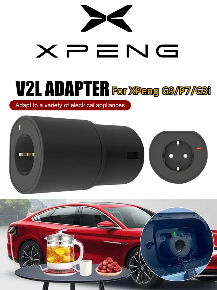 V2l Adapter Voor Xpeng G9 P7 G3i Kabel Connector Ev V2l Xpeng G9 P7 G3i V2l Adapter Schuko Entladekabel V2l Connector