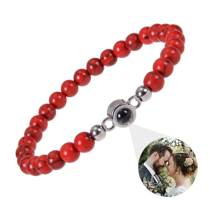 Personalisiertes Armband mit Bild im Inneren, Projektionsarmbänder mit Fotos, Bildarmband, personalisierte Erinnerungsgeschenke