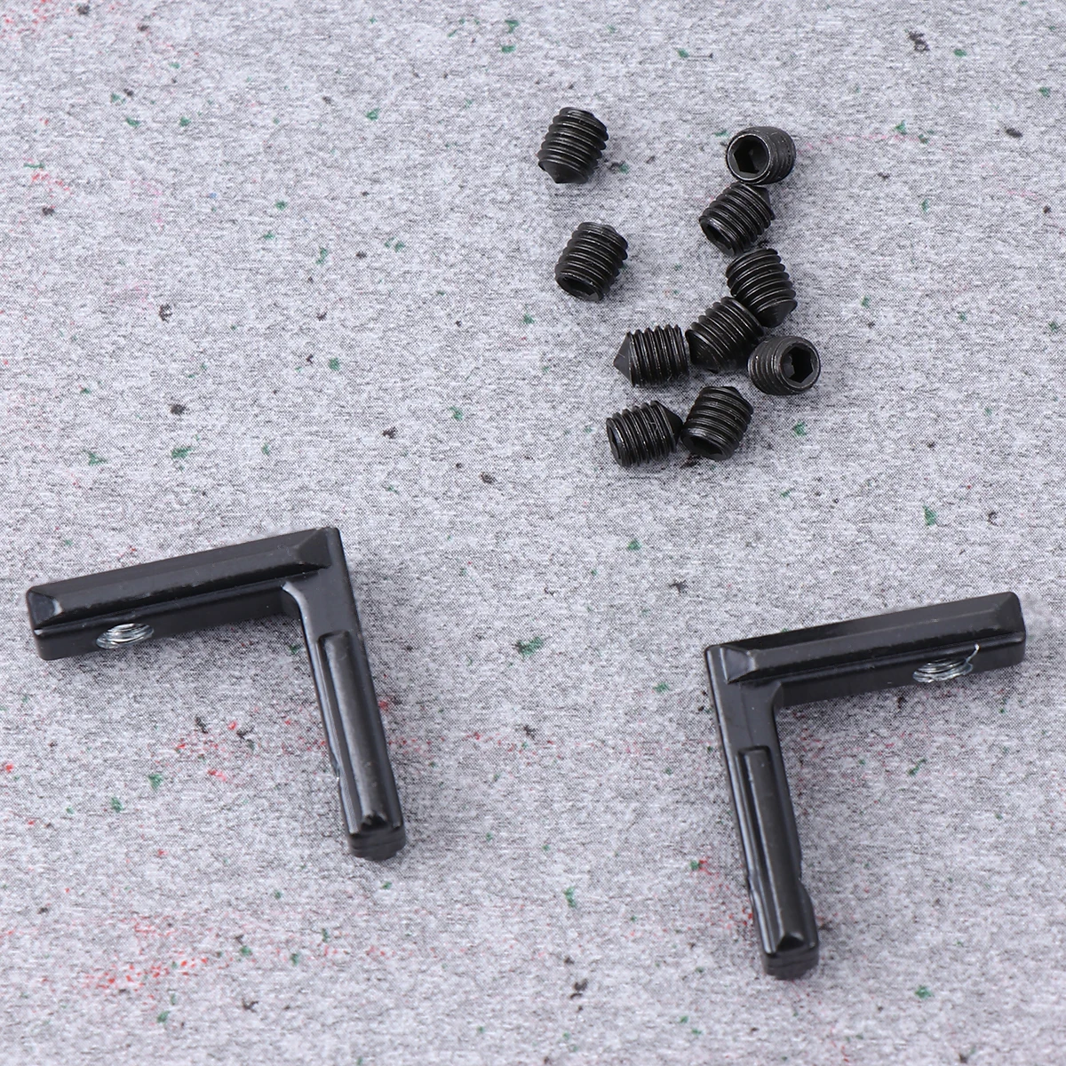 

20pcs Black T Slot L-Shape Connector Screws Strong Aluminum Alloy Corner Joint For niture Accessories Structural