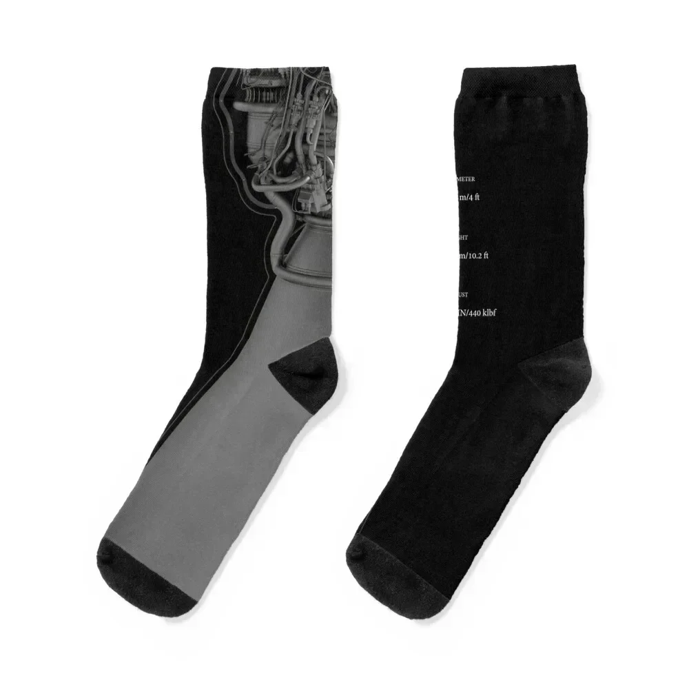 SpaceX Raptor Engine - SpaceX Starship Socks anti slip football soccer anti-slip winter thermal Running Socks Girl Men's