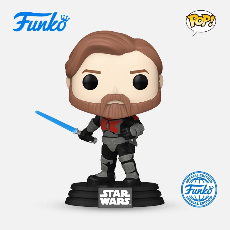 

Genuine Edition FUNKO POP Star Wars: The Clone Wars (Obi-Wan) Action Desktop Decoration Ornament Model Toys Collectible Model