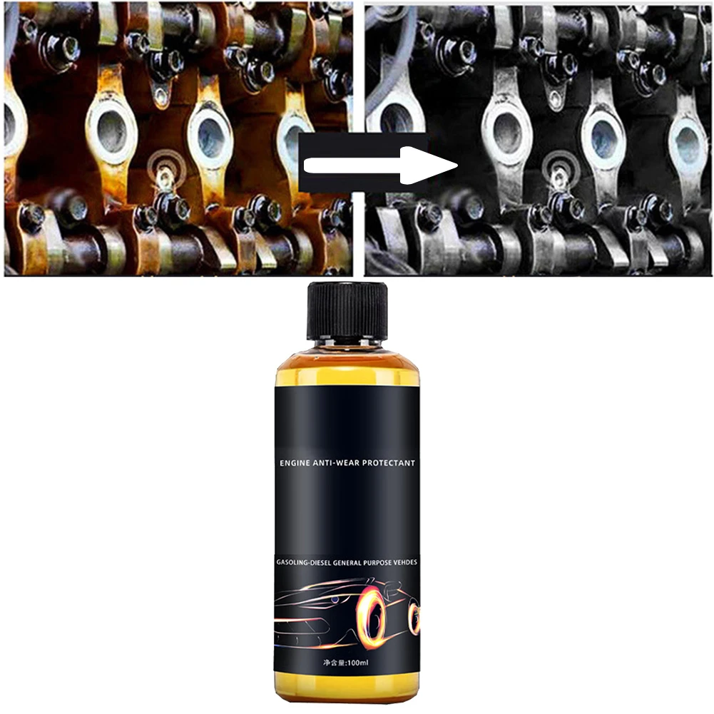 100 مللي محرك مكافحة ارتداء وكيل الحماية محرك السيارة مكافحة ارتداء عامل التنظيف الواقي لمستلزمات تنظيف العناية بالسيارات #4