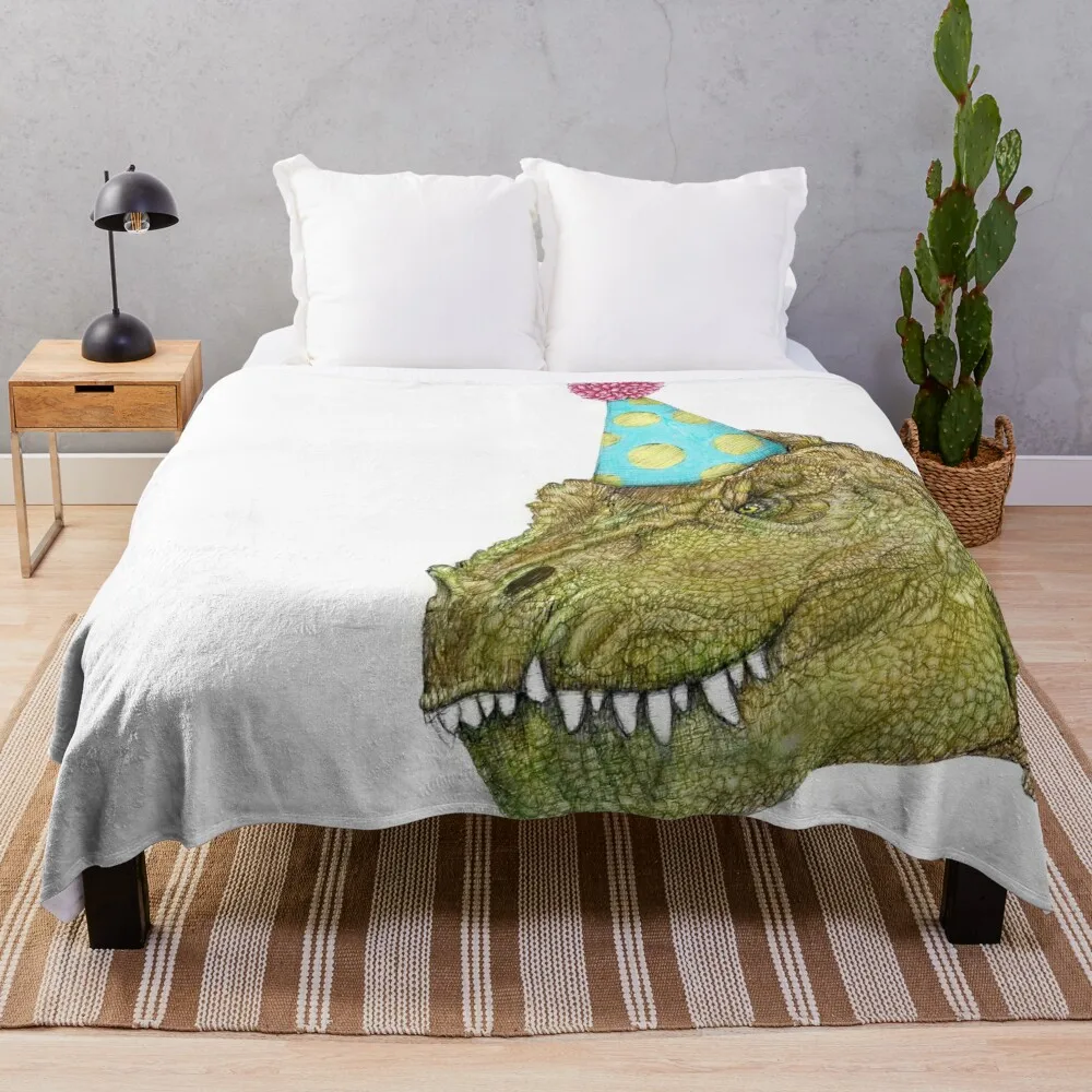 

Party Dinosaur Throw Blanket Hair Summer Stuffeds Blankets