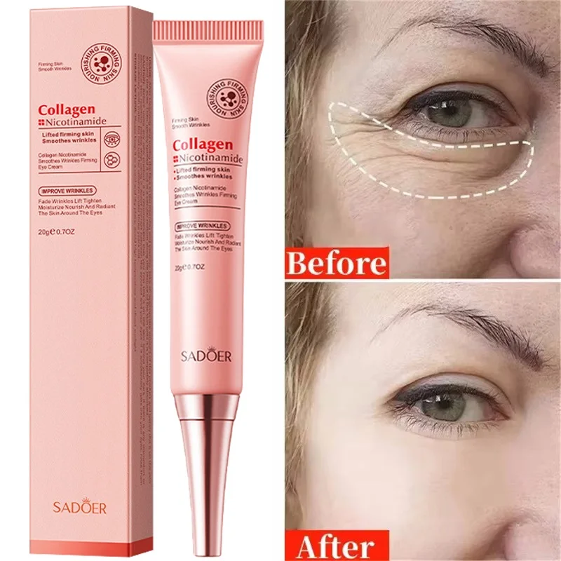 

Instant Wrinkle Remove Eye Cream Collagen Remove Fine Lines Eye Bags Anti Dark Circle Puffiness Moisturizing Firming Eye Care