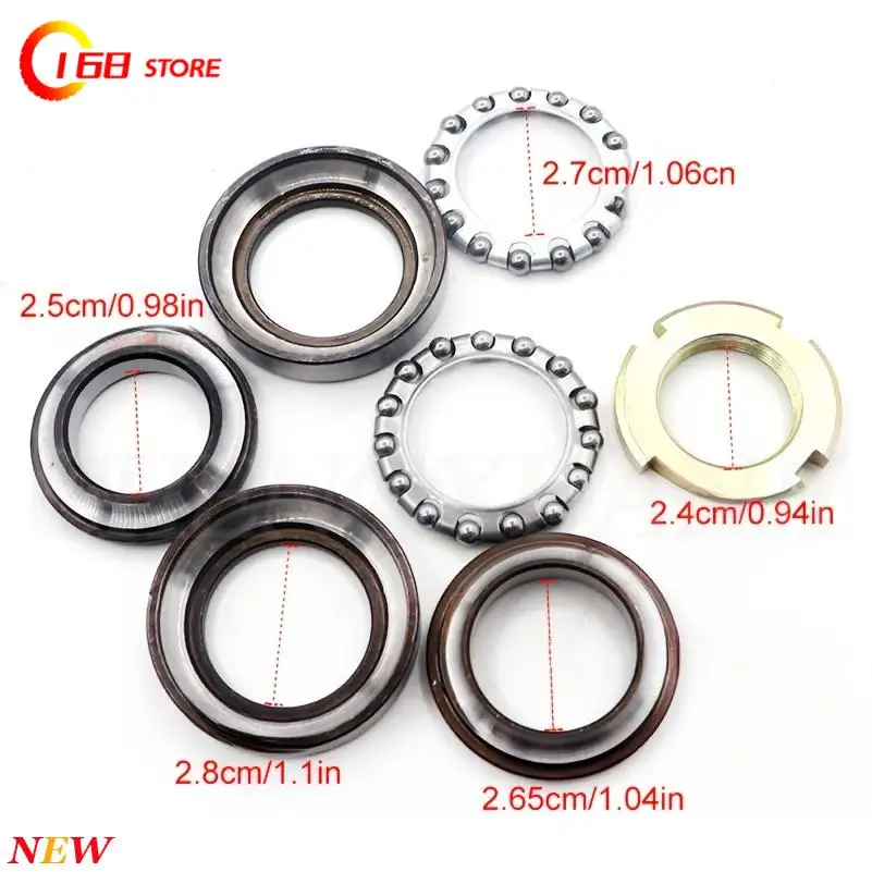 Seven-piece Bowl Bearing Assembly Steering Shaft Column Steering for Citycoco Scooter Accessories Parts