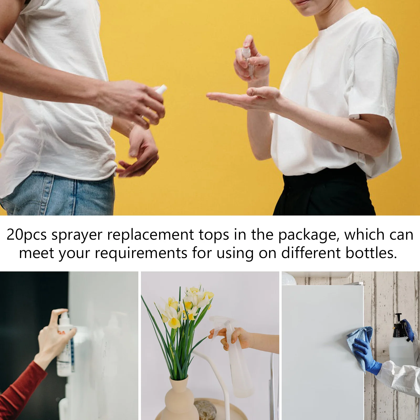 

20Pcs Plastic Sprayer Heads Replacement for Plant Spray Perfume Bottle Pump Spray Bottle Accessories Pump Head