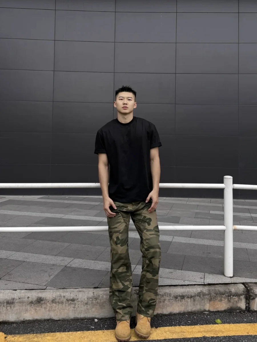 Plones de Trabajo de Camuflaje Americano, Corte 3D, Estilo Militar, para Hombre, Primavera, Retro, Pierna Recta, Estilo R...