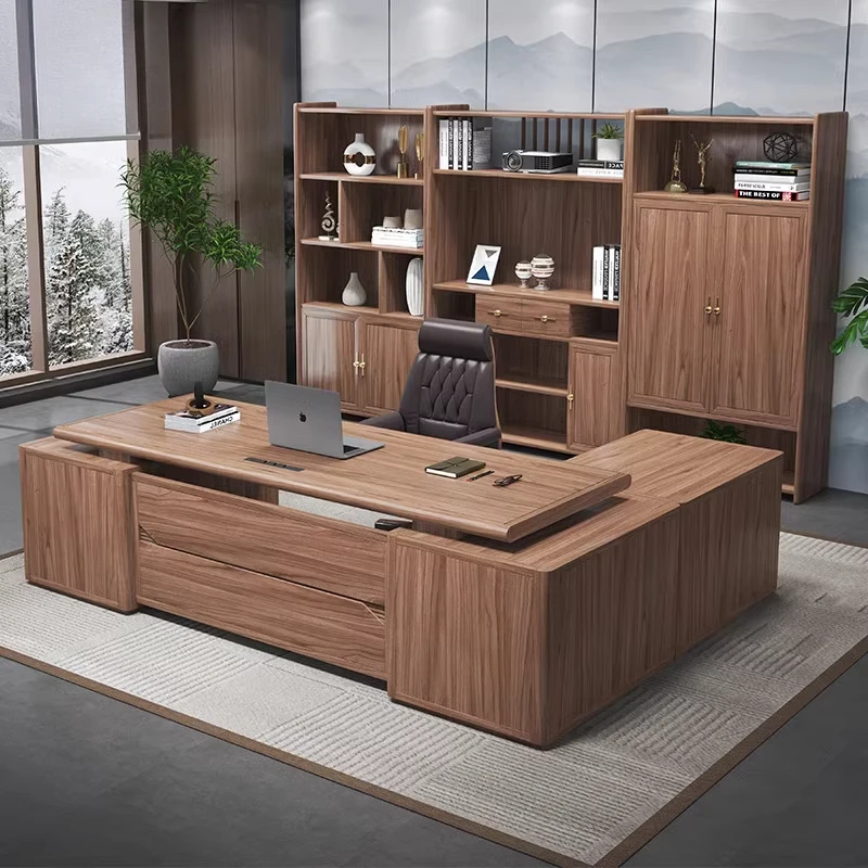 

Wooden Storage Computer Desks Table Office Writing Study Computer Desk Shelf Reading Drawers Mesa De Escritorio Office Furniture