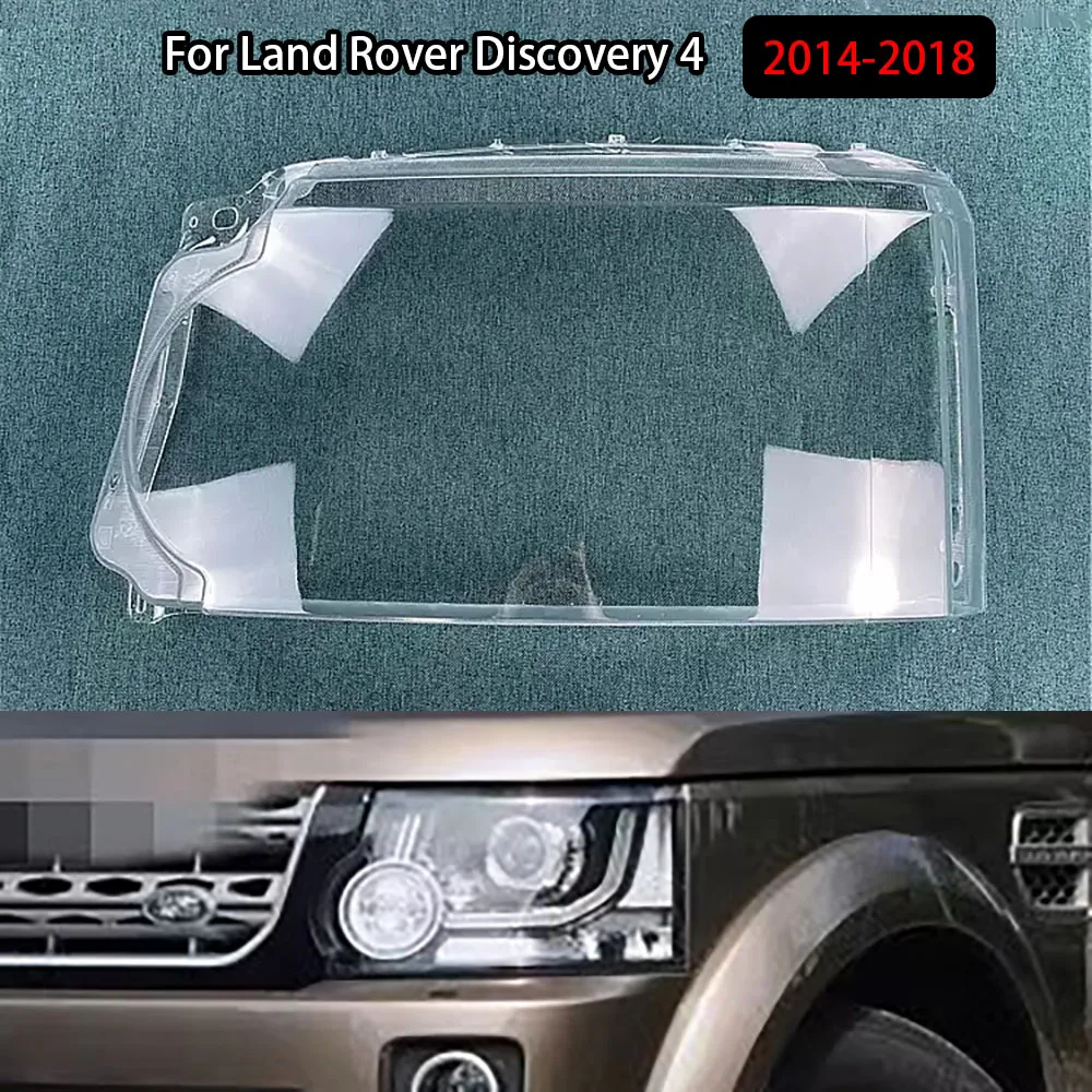 

For Land Rover Discovery 4 2014-2018 Car Front Headlamps Cover Transparent Lampshade Headlights Shell Lens Glass Shade Replace