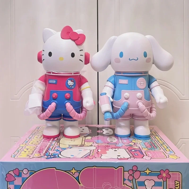 

В наличии натуральная Mega Space Sanrio Hello Kitty Melody Kuromi Kawaii Molly 400% фигурка модный прилив милый декор куклы Surprisgift