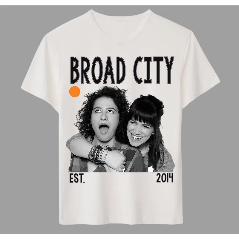 Broad City TV Series American TV T-shirt Summer Unisex Loose and Breathable Cotton T-shirt Top