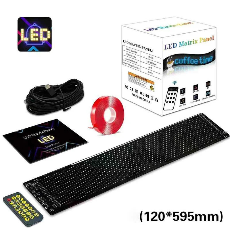 

Car Truck Windshield Dynamic Devil Eyes LED Light, Programmable Display Flexible Soft Screen, DIY Bluetooth APP Remote Control
