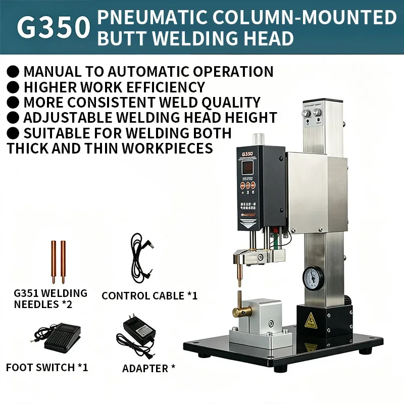 Battery Spot Welder Pneumatic Column-Type Flat Welding High Automation Efficiency Industrial-Grade Welding Machine Specifically